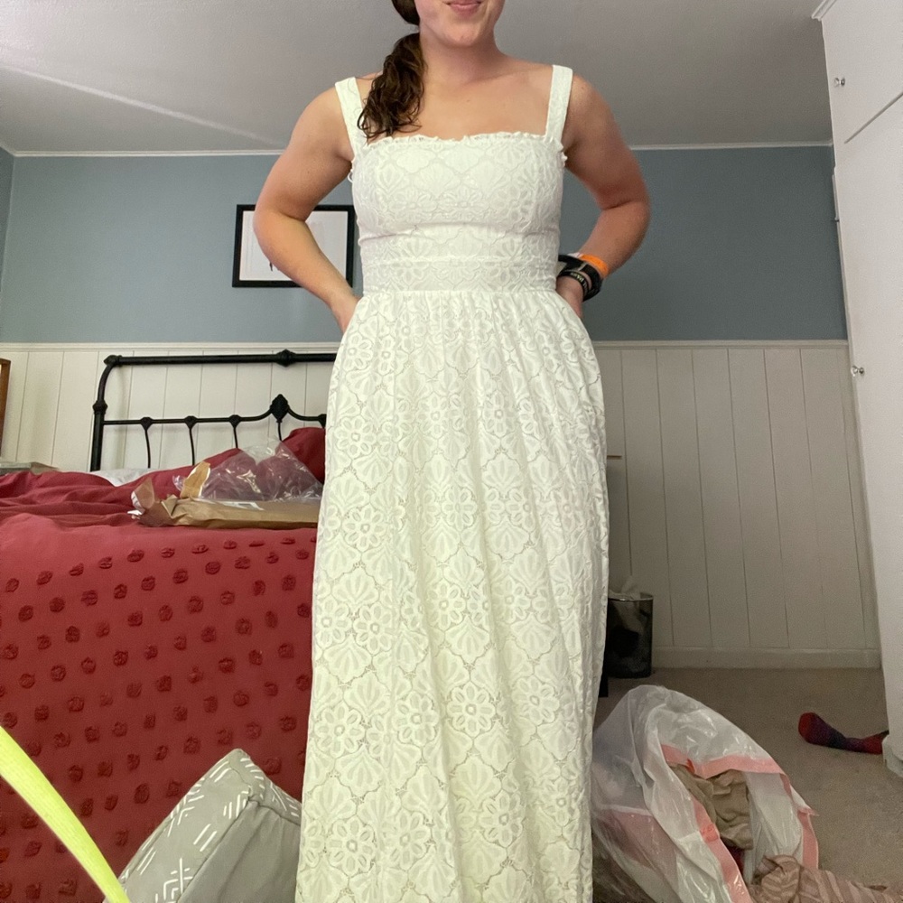 White Reformation Reggio Dress